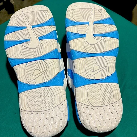 Nike Air More Uptempo "University Blue/White" Men's Slide - Picture 2 of 3